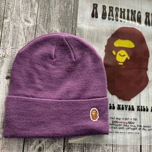 Bape Violet Knit Hat Beanie